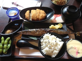 The Pacific saury (Cololabis saira) served in a lunch set at a cafe in Taiwan. (Image Credit: Ben Young Landis/CC-BY)